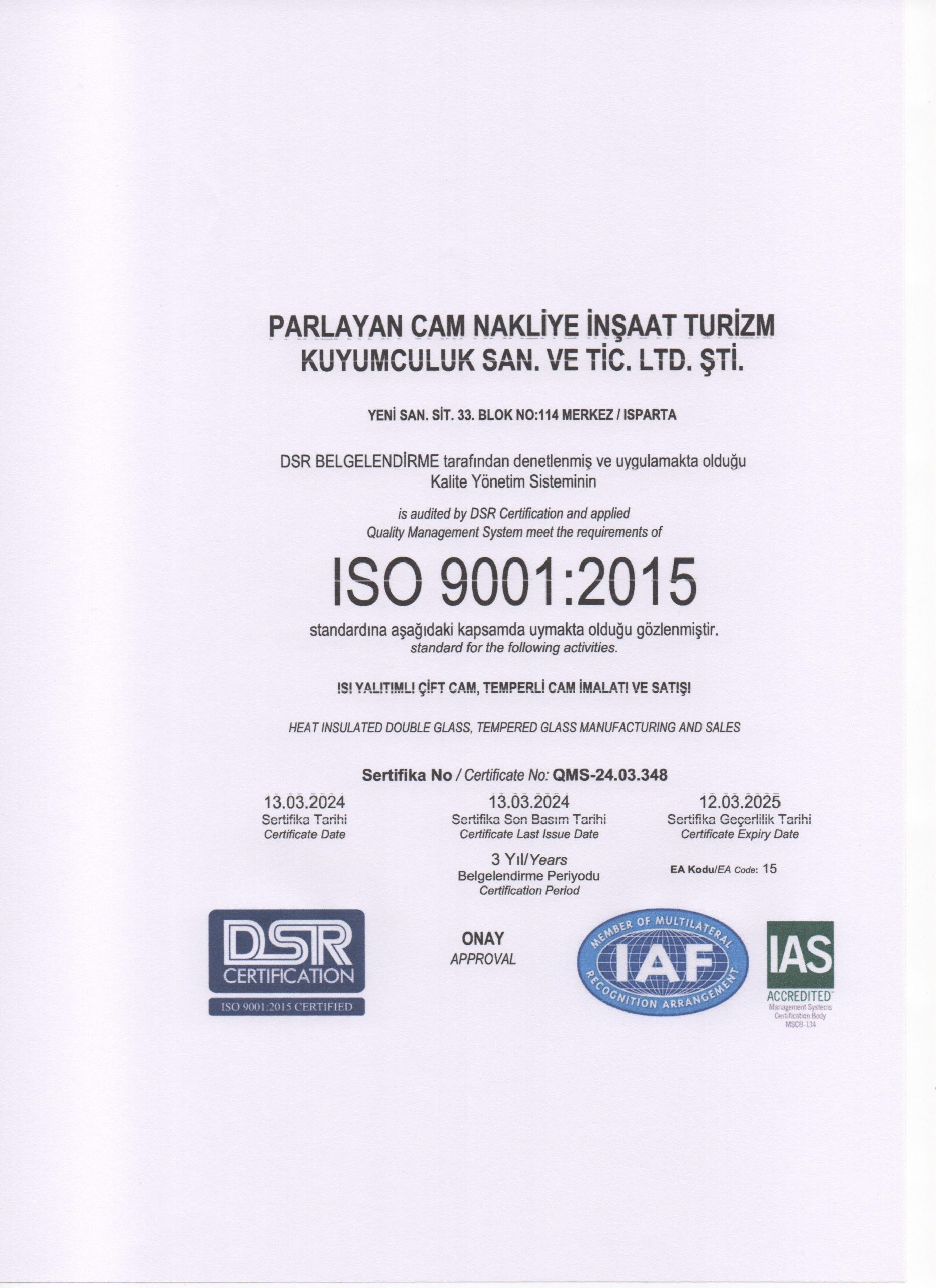 PRL Certificate 9001 scaled PRL Certificate 9001 scaled